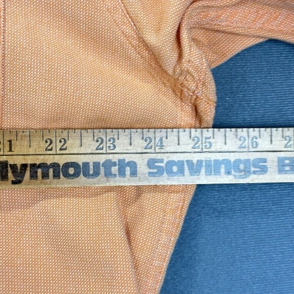 Cinch Shirt Mens Large Orange Button Down Oxford Long Sleeve Western 100% Cotton - Picture 5 of 15